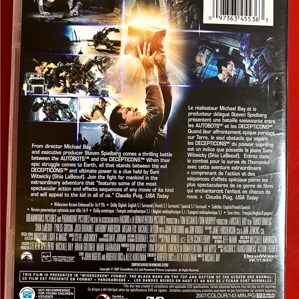 Transformers Movie DVD - Picture 2 of 3